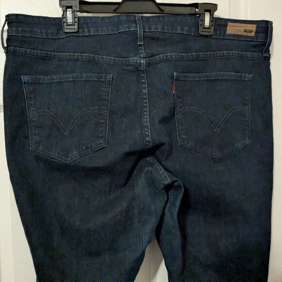 Levi's dark indigo wash jeggings size 22 - Picture 5 of 8